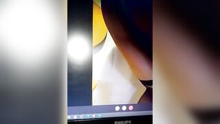 Eggplant inside the booty of japanese sub