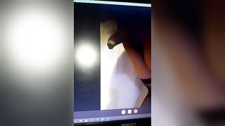 Eggplant inside the booty of japanese sub