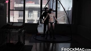 Bound Bondage Domination - Submissive Doggy Style Anal Play with Fetish Masked Dominatrix