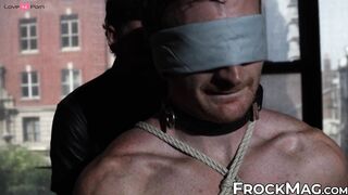 Bound Bondage Domination - Submissive Doggy Style Anal Play with Fetish Masked Dominatrix