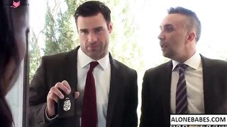 Fucking The Feds - Busty Blonde MILF Gives A Wild Ride To Her Cop Lover