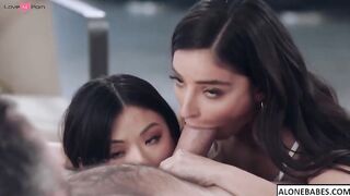 Birthday Surprise Party with Lula Chu & Emily Willis - POV Sex Scene