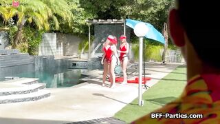 Blondes On Duty #3 - Lifegaurds Feast Hard Dick in Hot Threesome