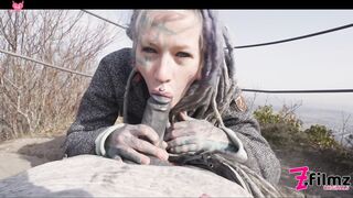 Roadhead RoadTrip - Hot Blonde Teen Fucks Stranger in Car POV