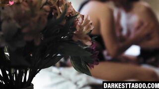 Teenage Step-Sisters Share Their Stepmom's Man In A Forbidden Threesome