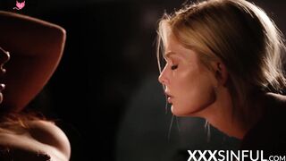 Big Dick Worship - Blonde Bombshells Share A Huge Load