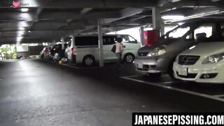 Japanese Blushing Belles - Behind The Scenes Footage of Peeing Beauties