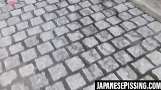 Japanese Blushing Belles - Behind The Scenes Footage of Peeing Beauties