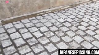 Japanese Blushing Belles - Behind The Scenes Footage of Peeing Beauties