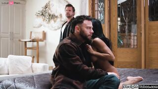 Busty Oriental Vixen Rides Two Savior's Dicks in Hardcore Threesome