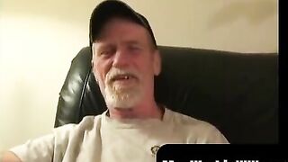 Hairiest Mature Man's Big Dick Tease & Stroke Session