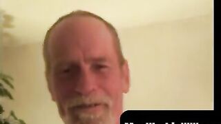 Hairiest Mature Man's Big Dick Tease & Stroke Session