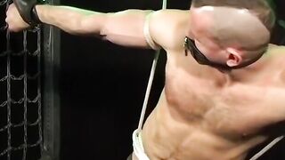 Bondage Babe Fucked Hard With Rope And Blindfolded By Dominant Older Man