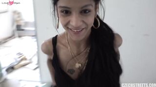 Hot Gypsy Babe Gives Blowjob & Rides Dick To A Wild Orgasmic Finish