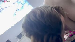 Hot French MILF Gives A Sensual Blowjob And Rides Her Man's Hard Dick In Pov