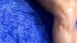 Latin Hunk Flexes Muscles & Jerks Off For The Camera