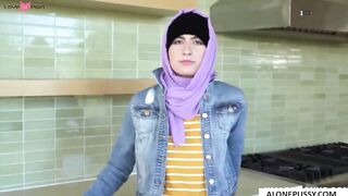 Angelina Red's Striptease - Erotic Dance in Hijab with Teasing Removal Reveal