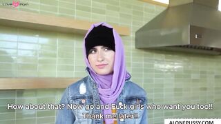 Angelina Red's Striptease - Erotic Dance in Hijab with Teasing Removal Reveal