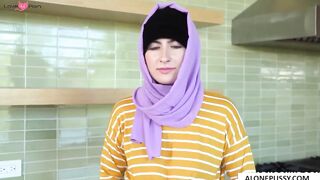 Angelina Red's Striptease - Erotic Dance in Hijab with Teasing Removal Reveal