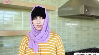 Angelina Red's Striptease - Erotic Dance in Hijab with Teasing Removal Reveal