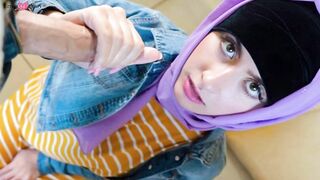 Angelina Red's Striptease - Erotic Dance in Hijab with Teasing Removal Reveal