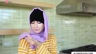 Angelina Red's Striptease - Erotic Dance in Hijab with Teasing Removal Reveal