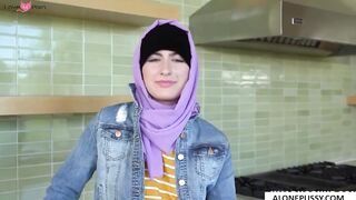 Angelina Red's Striptease - Erotic Dance in Hijab with Teasing Removal Reveal