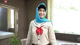 Angelina Red's Striptease - Erotic Dance in Hijab with Teasing Removal Reveal