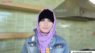 Angelina Red's Striptease - Erotic Dance in Hijab with Teasing Removal Reveal