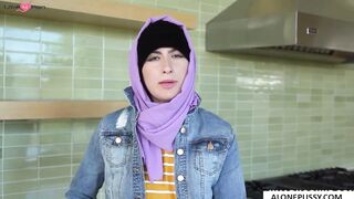 Angelina Red's Striptease - Erotic Dance in Hijab with Teasing Removal Reveal