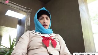 Angelina Red's Striptease - Erotic Dance in Hijab with Teasing Removal Reveal