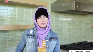 Angelina Red's Striptease - Erotic Dance in Hijab with Teasing Removal Reveal