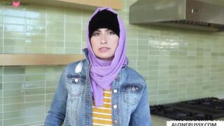 Angelina Red's Striptease - Erotic Dance in Hijab with Teasing Removal Reveal
