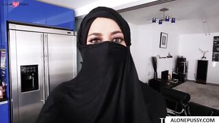 Victorias June - Busty Arab Teen Violating Her Religion With A Big Black Dick