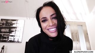 Victorias June - Busty Arab Teen Violating Her Religion With A Big Black Dick