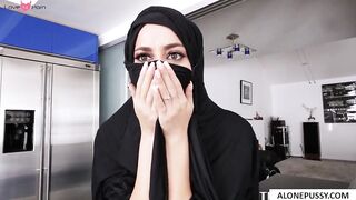 Victorias June - Busty Arab Teen Violating Her Religion With A Big Black Dick