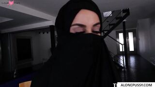 Victorias June - Busty Arab Teen Violating Her Religion With A Big Black Dick