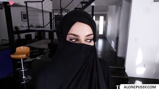 Victorias June - Busty Arab Teen Violating Her Religion With A Big Black Dick