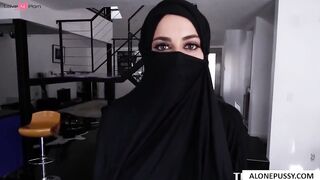 Victorias June - Busty Arab Teen Violating Her Religion With A Big Black Dick
