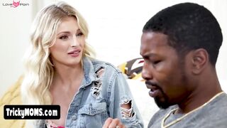 Blondie's First Interracial Experience - Big Black Dick Blowjob & Hardcore Sex