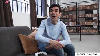 Hot Blonde Babe Gives A Wild Group Handjob In The Common Room