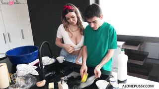 Lazy Step-Son's Chores Done Right! - PornPros