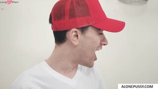 Artistic Ejaculation - Painting with Semen on Canvas