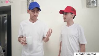 Artistic Ejaculation - Painting with Semen on Canvas