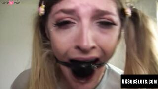 UK Sub Sluts #120: Rough And Raw Domination Of Petite Redhead