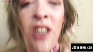 UK Sub Sluts #120: Rough And Raw Domination Of Petite Redhead