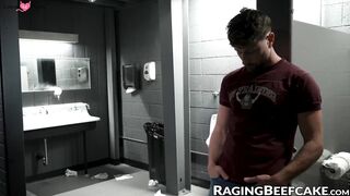 Muscle Hunks Sean Mayger & Drew Dixion Fucked Raw In Public Restrooms