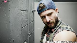 Muscle Hunks Sean Mayger & Drew Dixion Fucked Raw In Public Restrooms