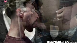Muscle Hunks Sean Mayger & Drew Dixion Fucked Raw In Public Restrooms