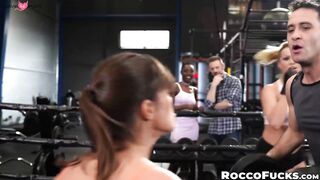 Dominant Hunks Ravage Angelina Lynx' Throat & Anal in Hardcore Sex Scene